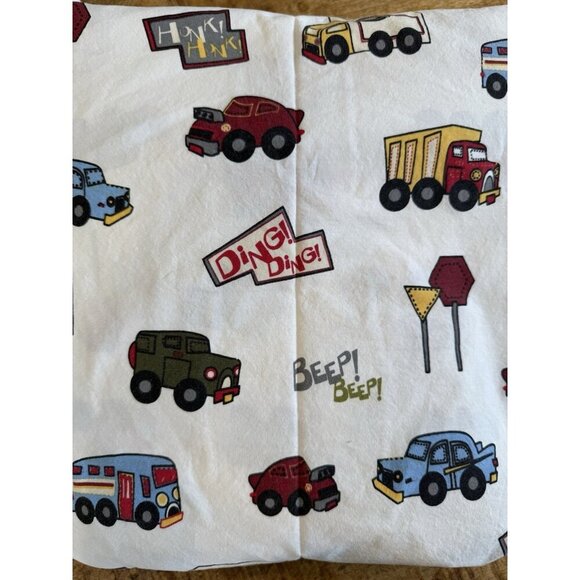 Kids' Do YOUR Room DYR Sheet Big Trucks Cars One Twin Flat Sheet Fabric Crafts 2 - Picture 2 of 4